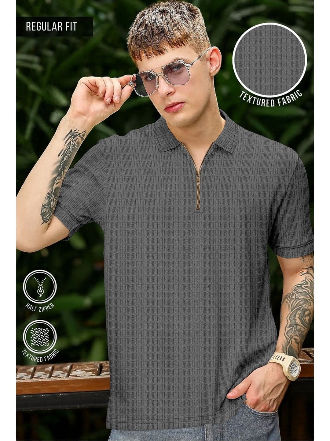 KAJARU Men Polo Collar T-shirt - view 1