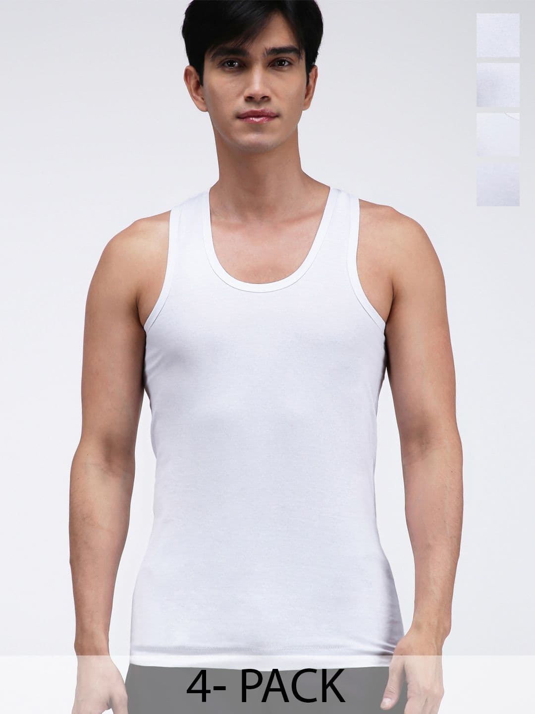 AMUL COMFY Pack Of 4 Pure Cotton Innerwear Vests - view 1