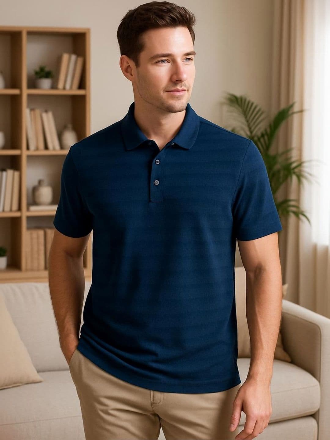 Raves Men Polo Collar Bio Finish T-shirt - view 1