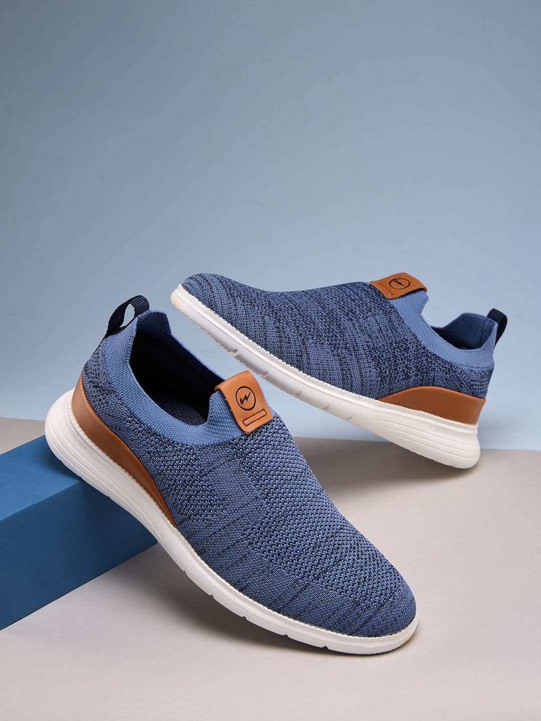 Campus Men CHALK Woven Design Slip-On Sneakers - view 1