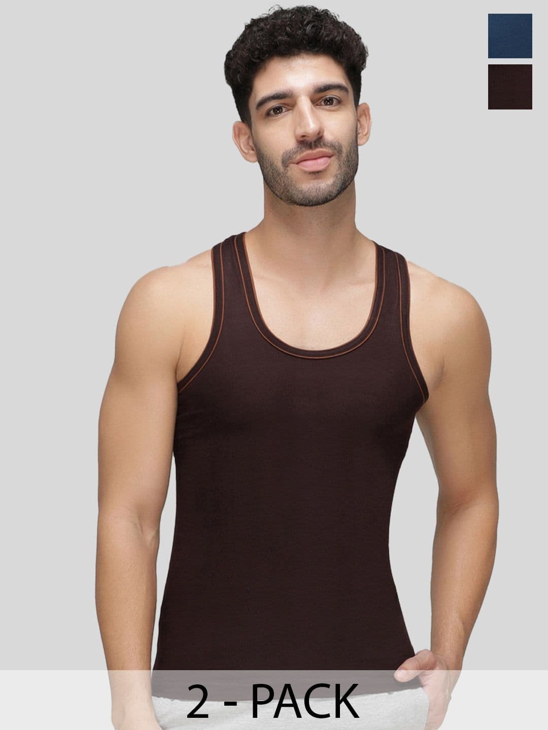 AMUL COMFY Pack of 2 Cotton Innerwear Vests - view 1