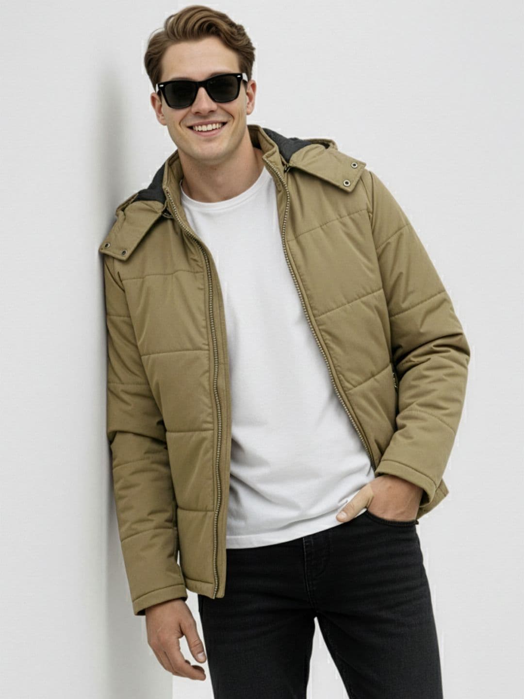 HERE&NOW Padded Jacket with Detachable Hood - view 1