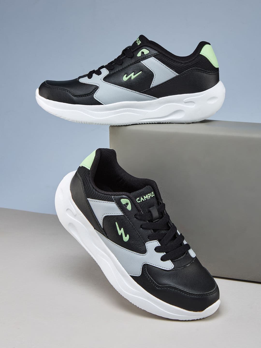 Campus Men OG-35 PU Colourblocked Lace-Ups Sneakers - view 1
