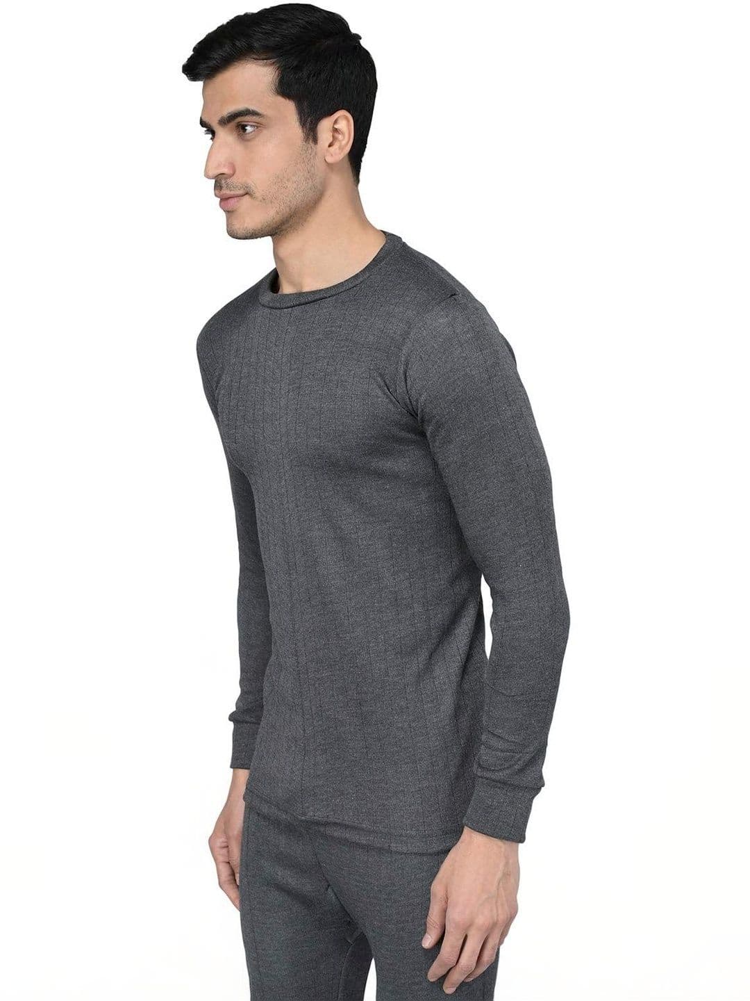 AMUL COMFY Ribbed Round Neck Thermal Tops - view 1