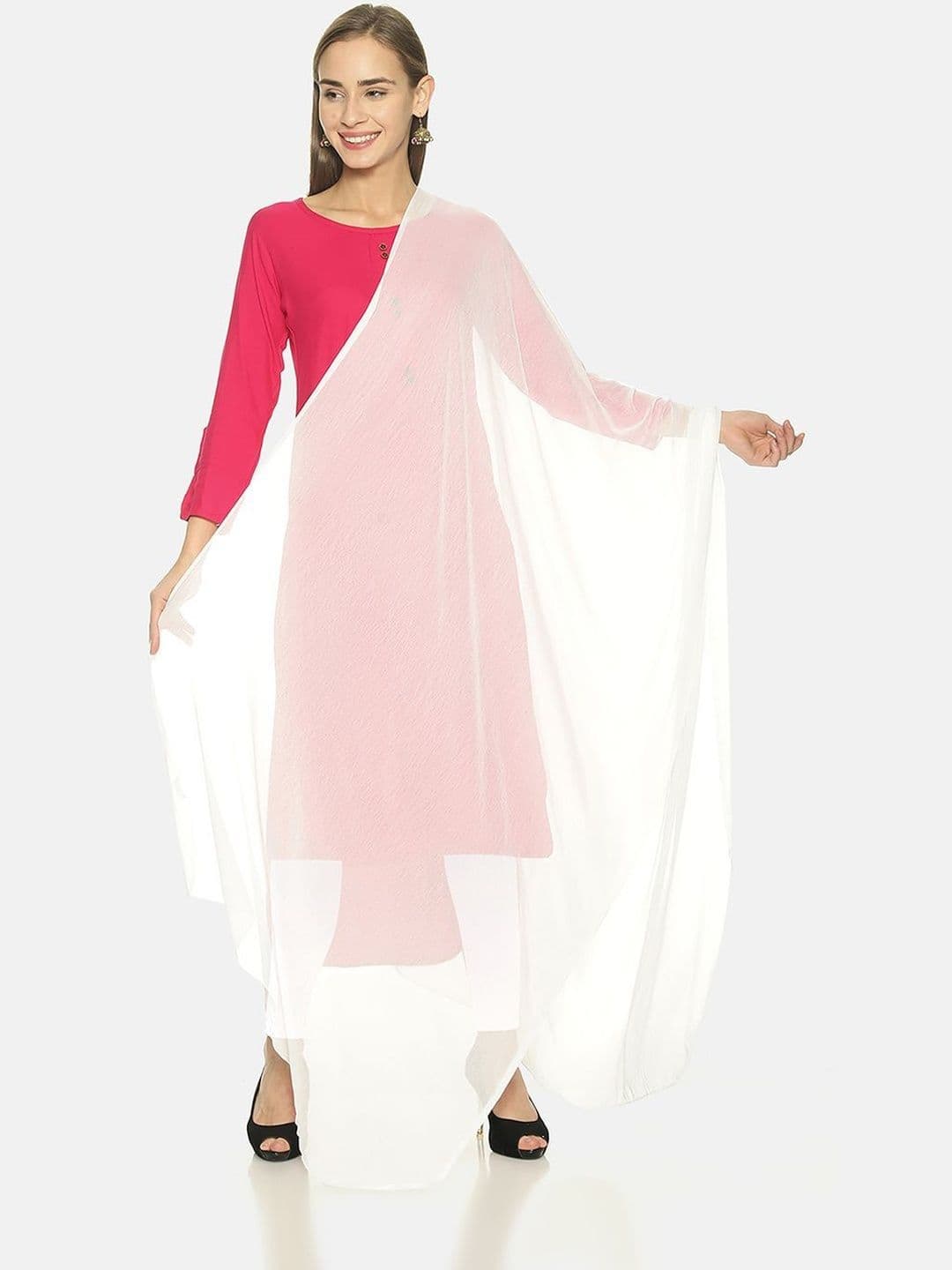 TWIN BIRDS Women Nylon Chiffon Lightweight Soft Shawl - view 1