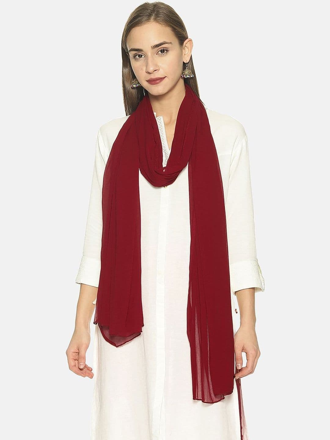 TWIN BIRDS Women Nylon Chiffon Lightweight Soft Shawl - view 1