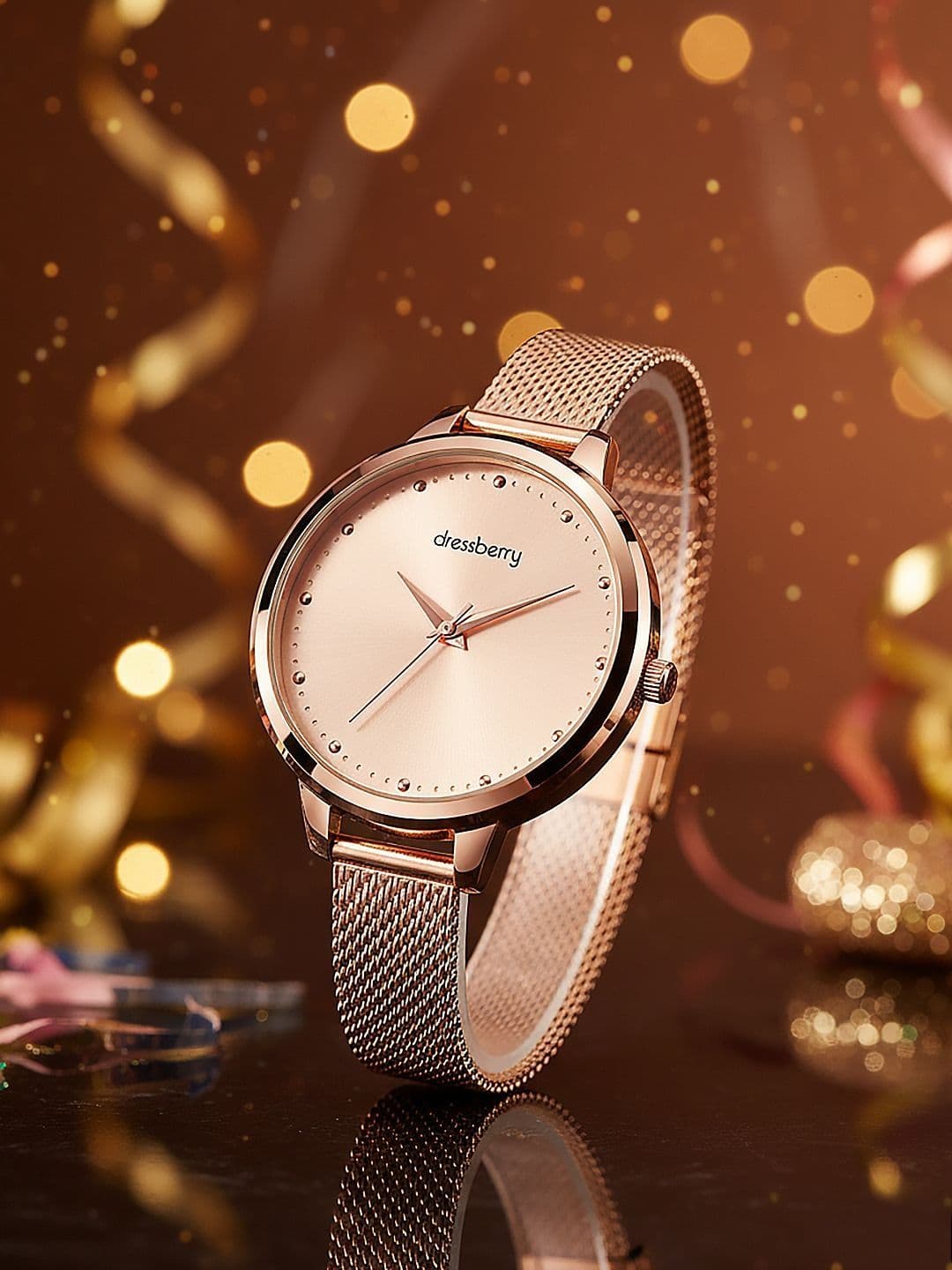 DressBerry Women Dial & Stainless Steel Bracelet Style Straps Analogue Watch DB-SS25-7D - view 1