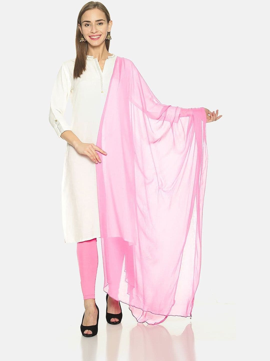 TWIN BIRDS Women Nylon Chiffon Lightweight Soft Shawl - view 1