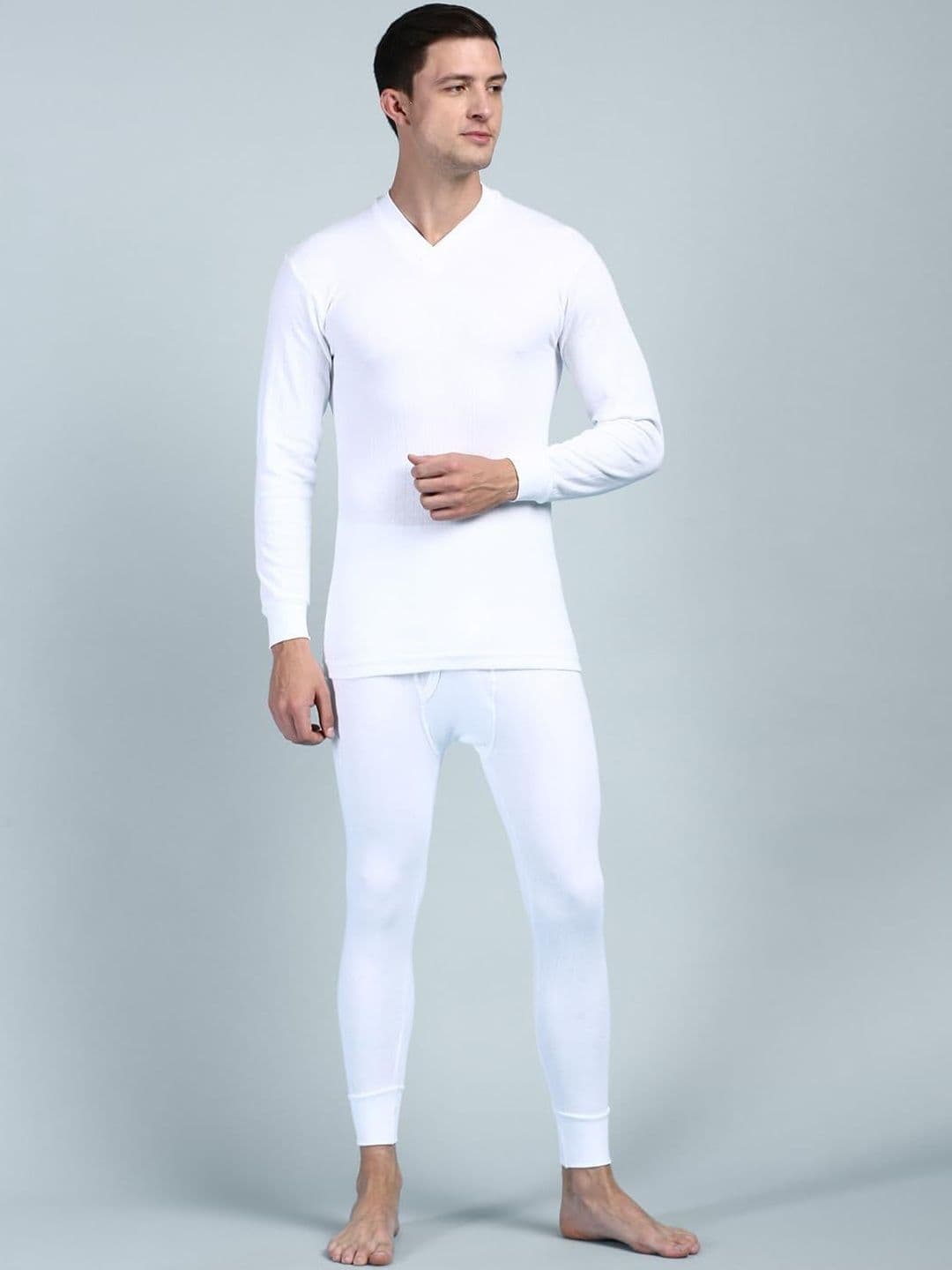 AMUL COMFY Pack of 2 V-Neck Thermal Tops - view 1