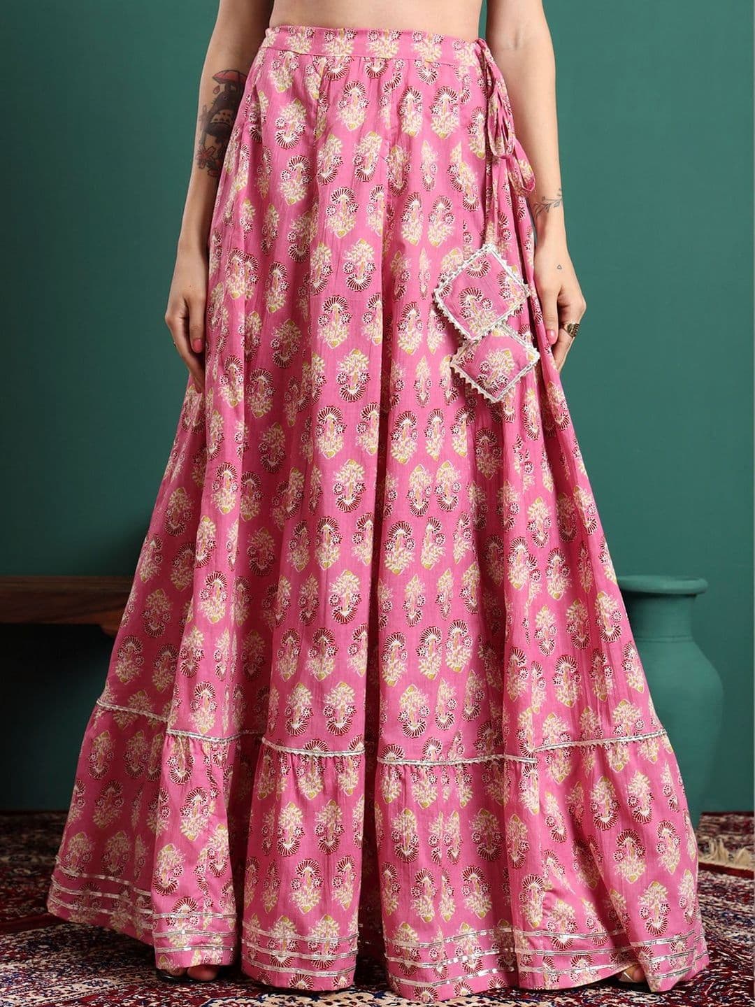 CHARMANT Printed Flared Maxi Skirts - view 1