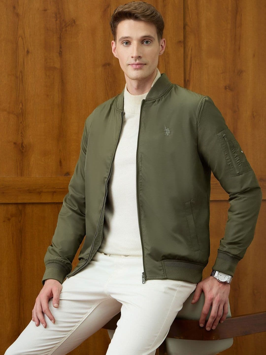 U.S. Polo Assn. Men Reversible Bomber Jacket - view 1