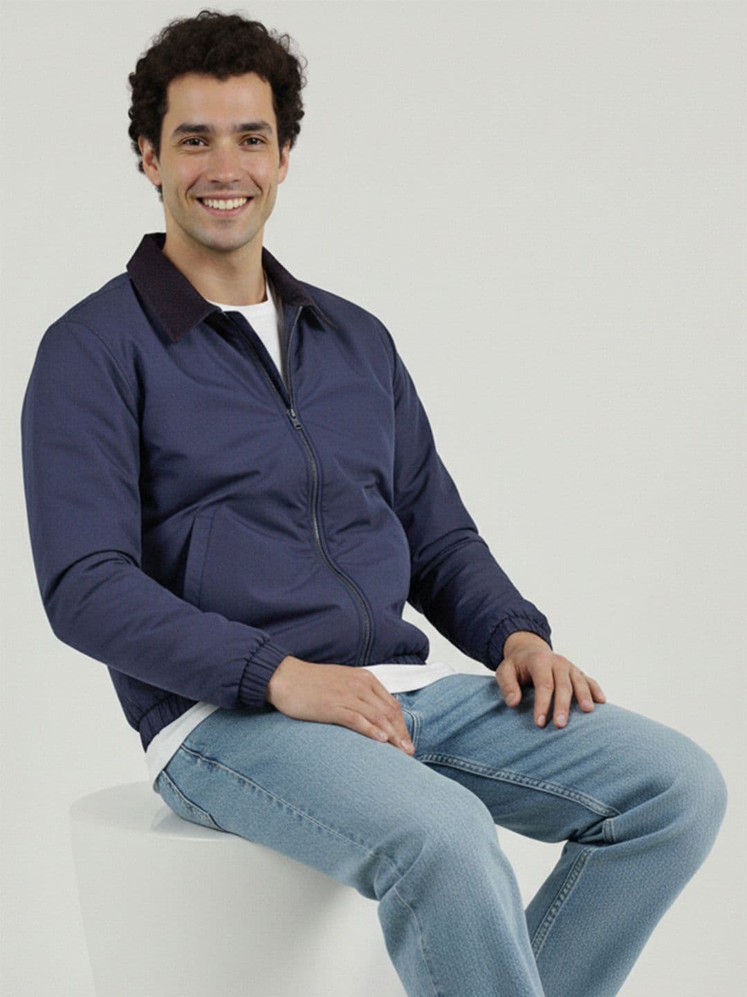 Mast & Harbour Shirt Collar Padded Jacket - view 1