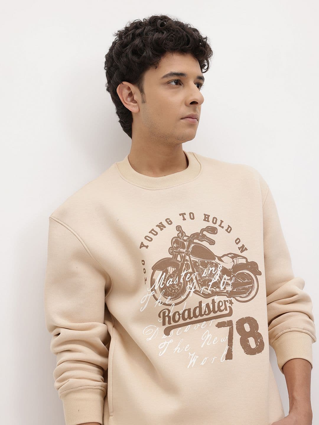 The Roadster Life Co. Graphic Printed Fleece Pullover - view 1