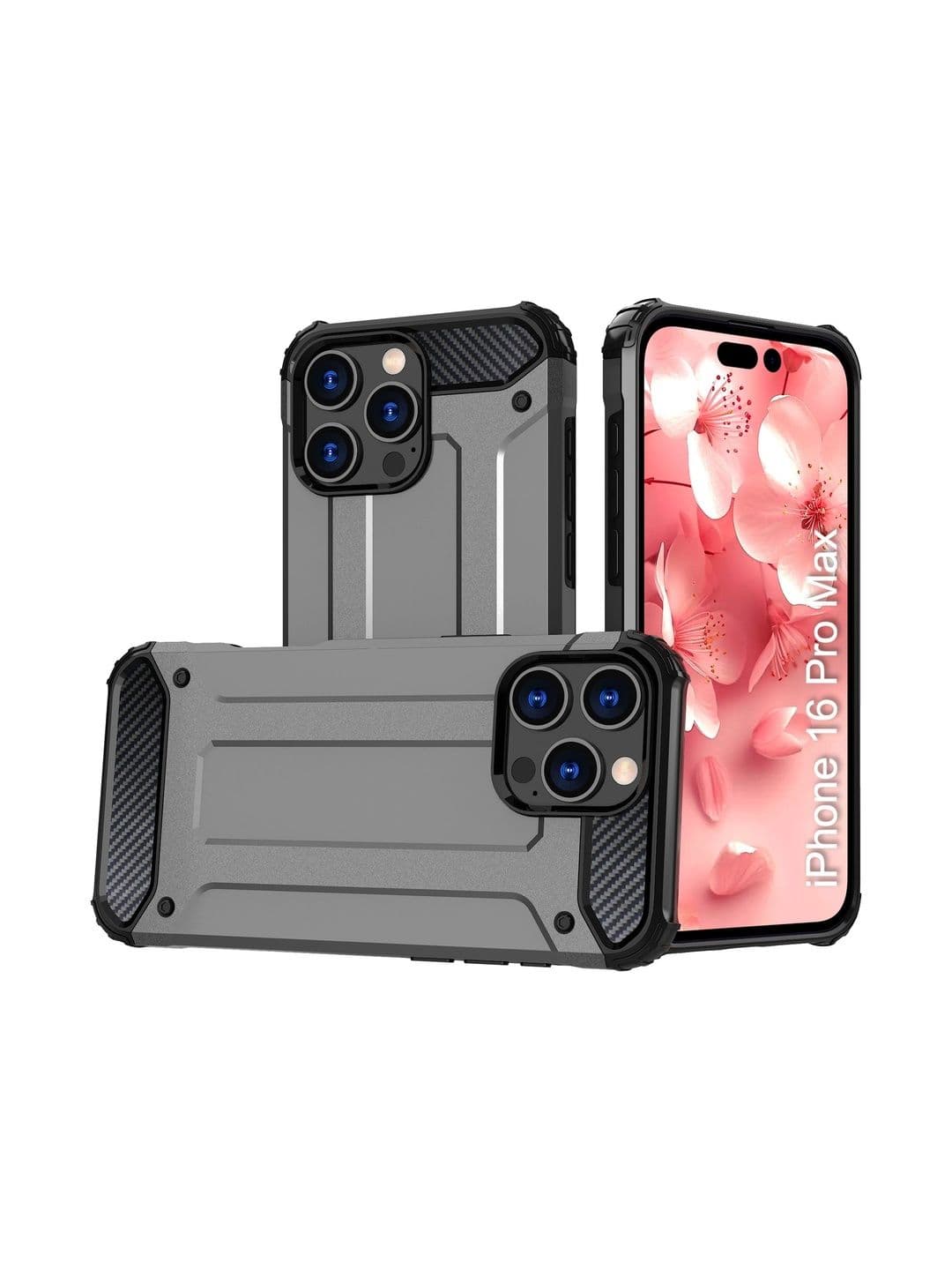 Luxury Kase Solid Printed iPhone 16 Pro Max Back Case Mobile Accessories - view 1