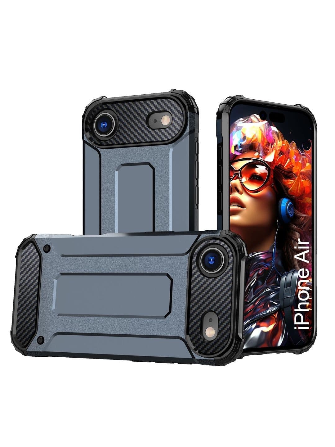 Luxury Kase Solid Printed iPhone 17 Air Back Case Mobile Accessories - view 1