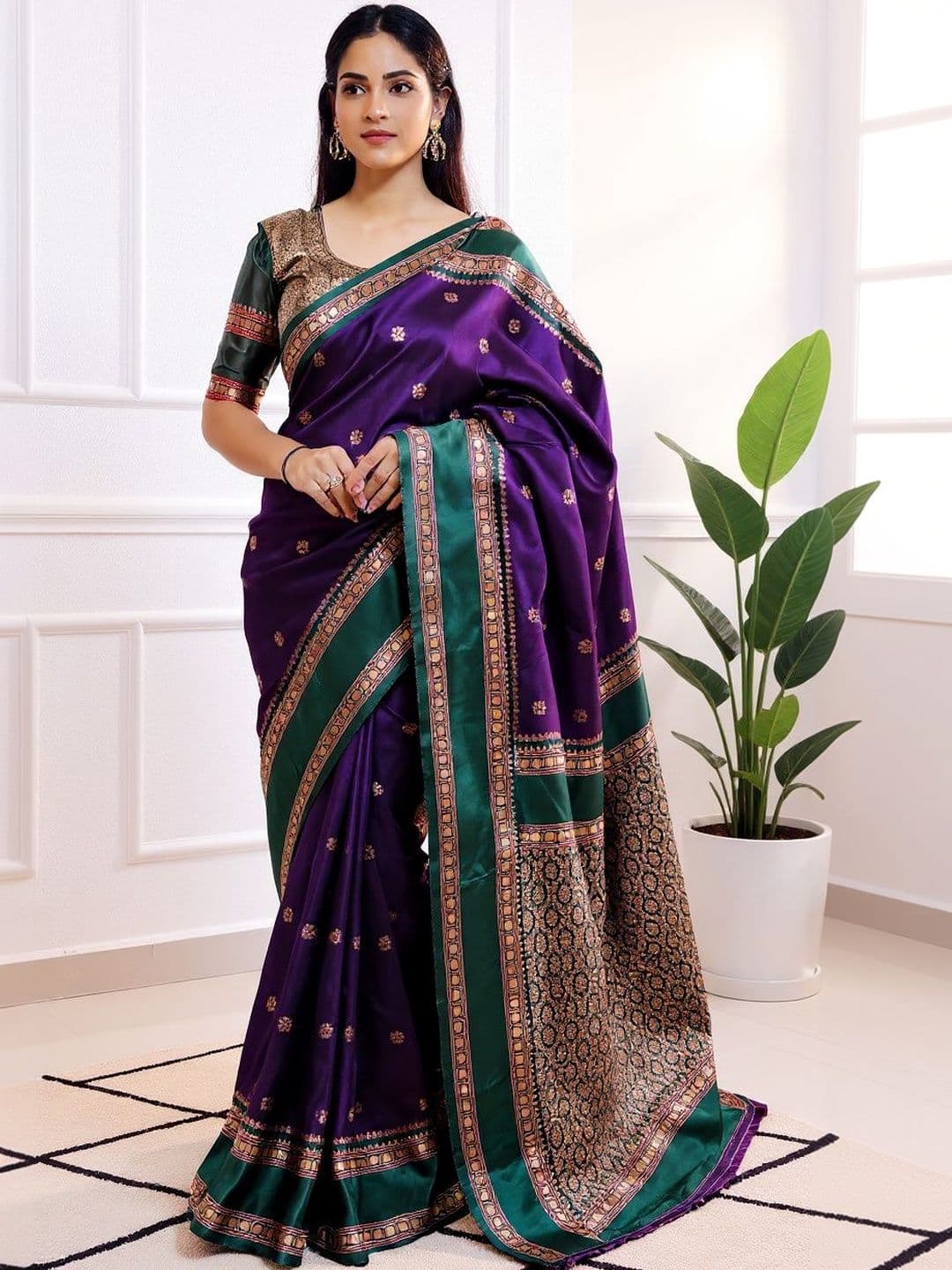 Moda Rapido Woven Design Zari Art Silk Saree - view 1