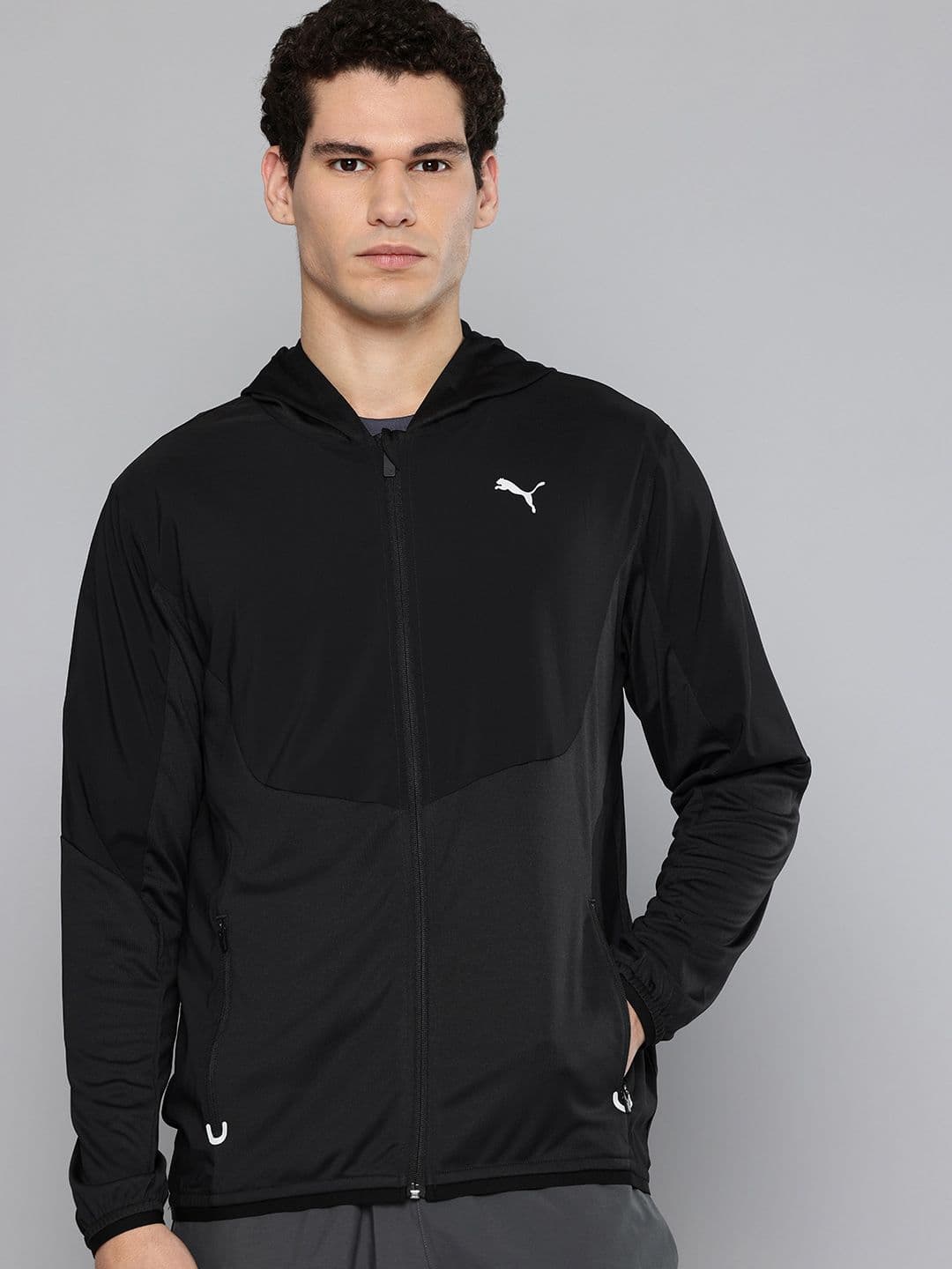 Puma Flex Hooded Dry Cell Training or Gym Training Sporty Jacket - view 1