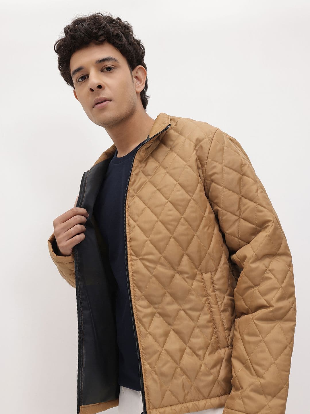 The Roadster Lifestyle Co. Mock Collar Quilted Jacket - view 1