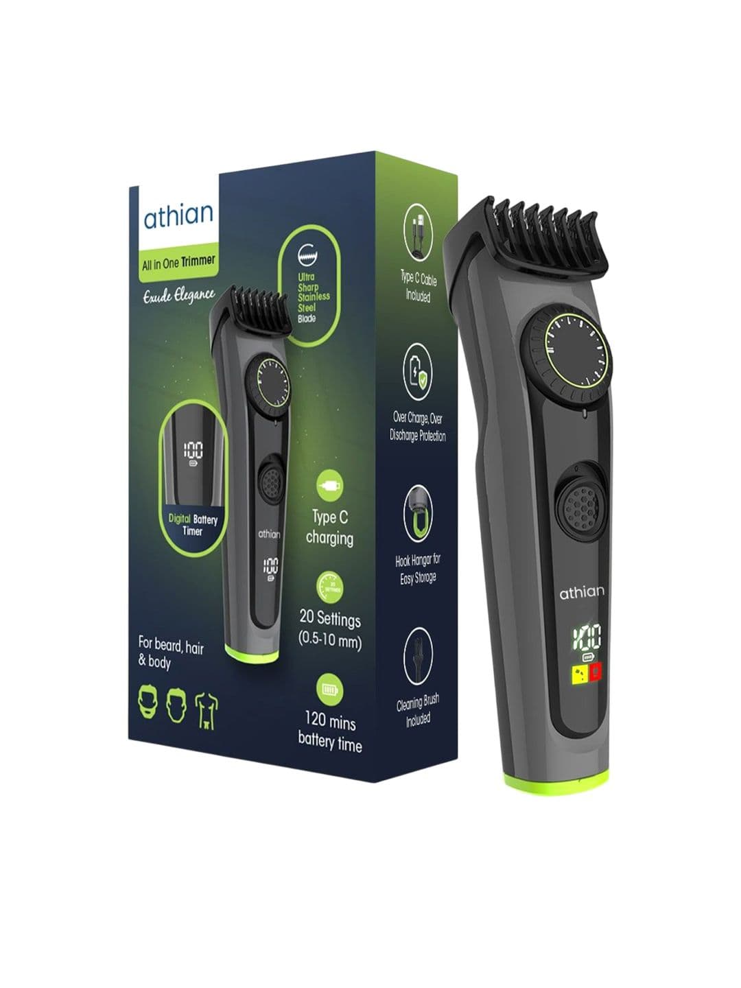 Athian Trimmer With Digital Display - view 1