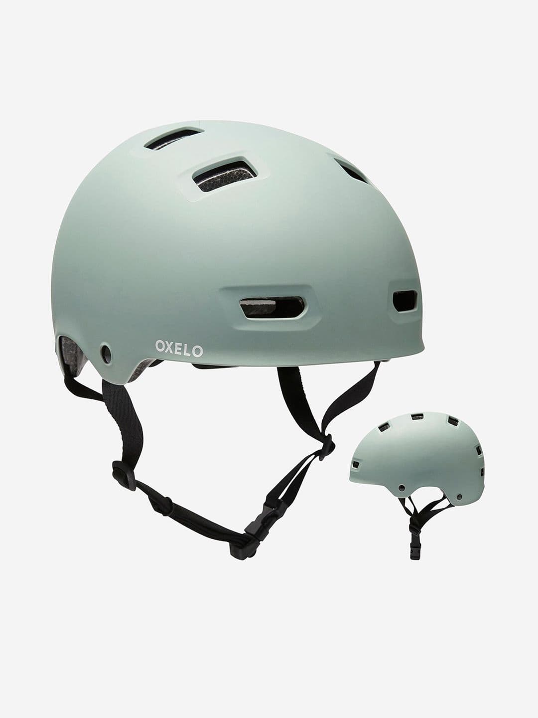 Decathlon Btwin - Unisex Khaki MF500 Adjustable Skating Helmet - view 1