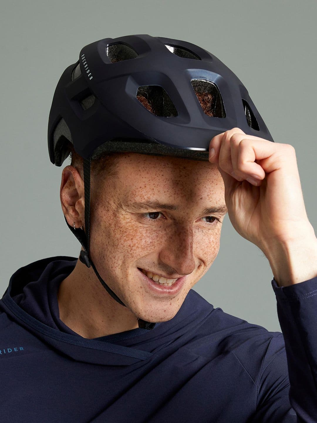 Decathlon Rockrider - Unisex Black EXPL 100 Adjustable Mountain Bike Helmet - view 1