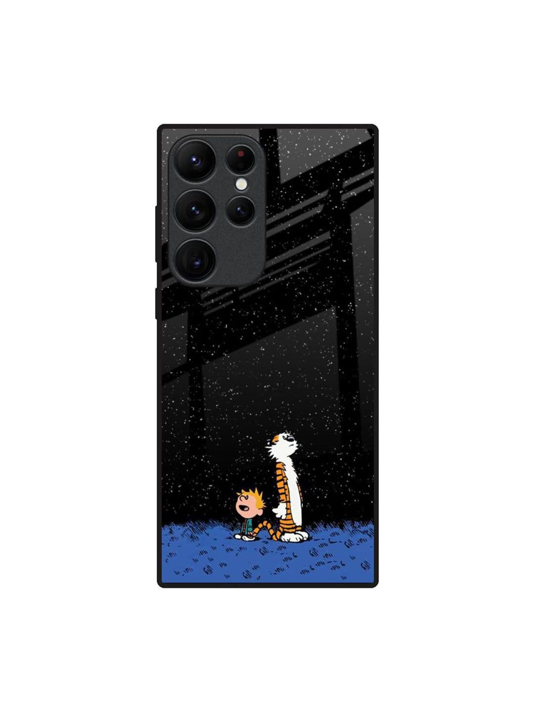 QRIOH Night Sky Star Real Cartoon Characters Printed Samsung Galaxy S22 Ultra Back Case - view 1
