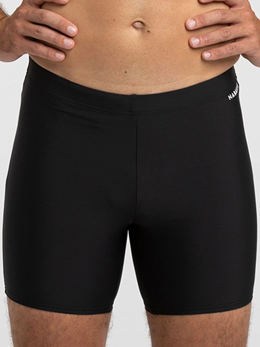 Decathlon Nabaiji - Men Black 100 Chlorine Resistant Swimming Shorts - view 1