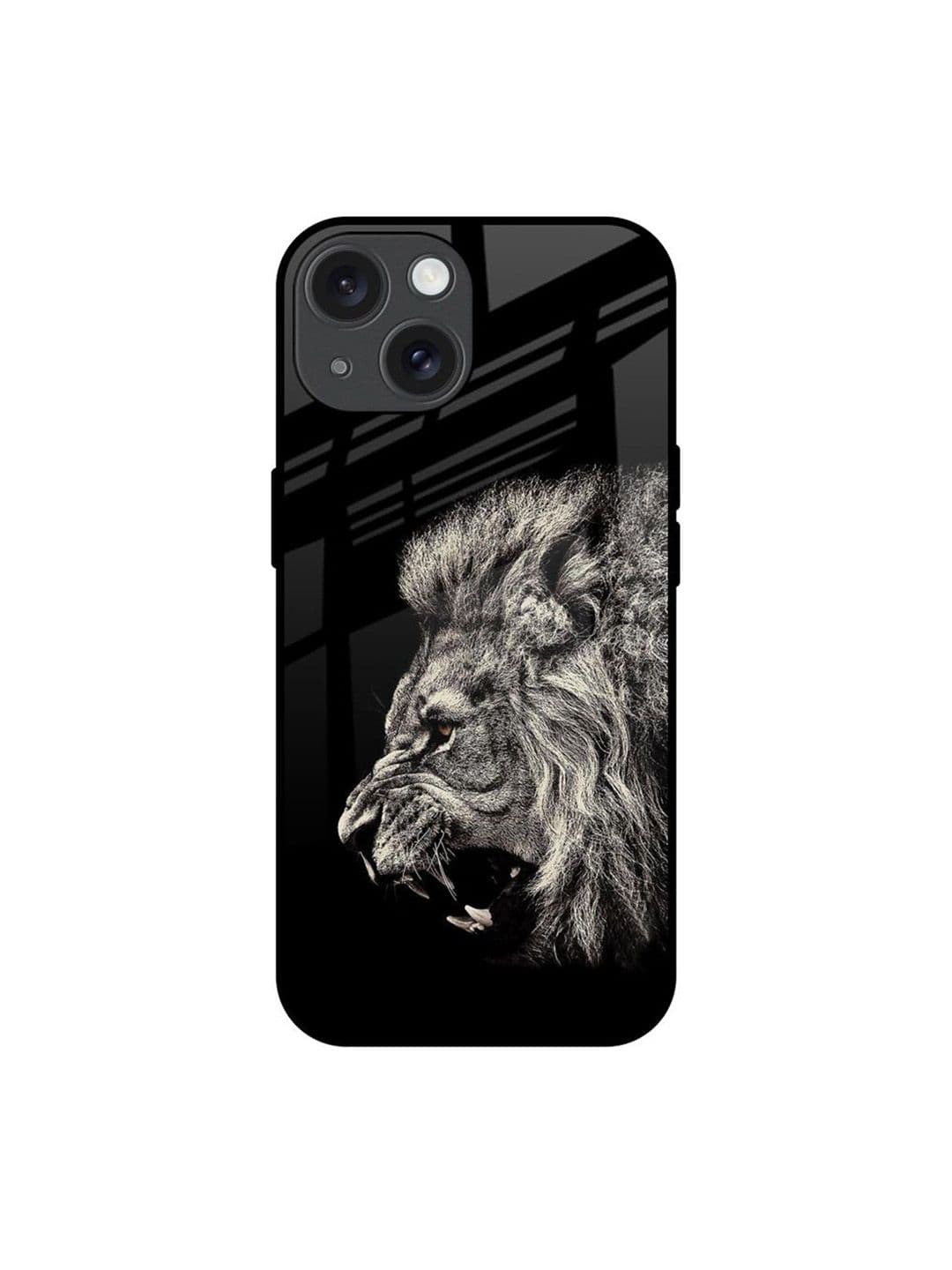 QRIOH Brave Lion Printed iPhone 15 Back Case - view 1