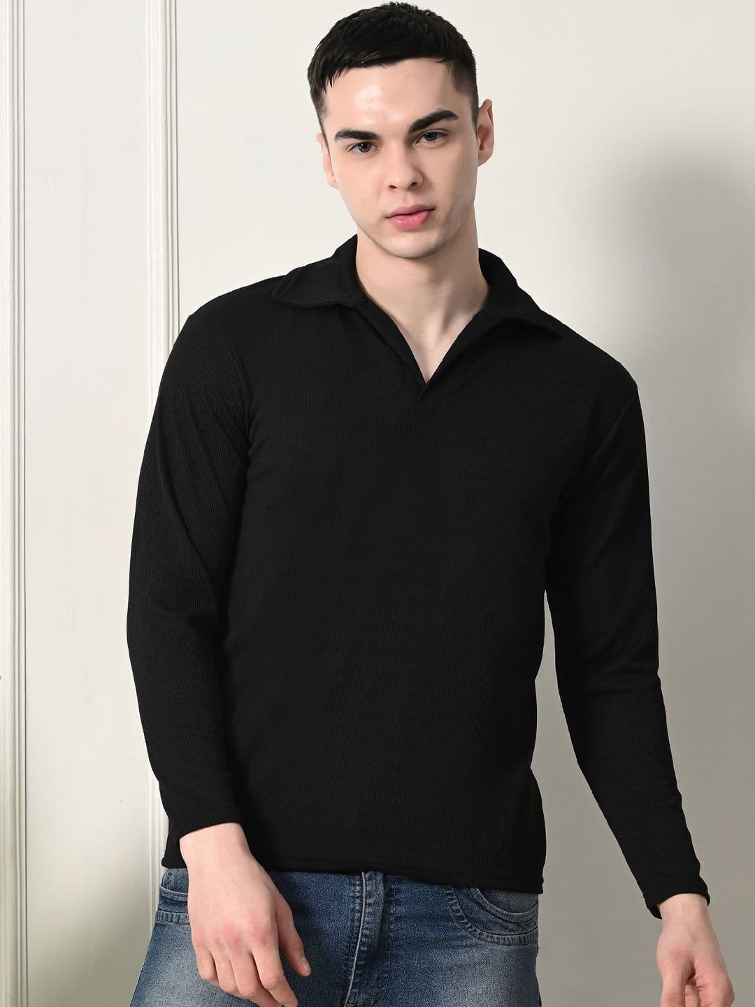 Moda Rapido Men Solid Polo Collar T-shirt - view 1