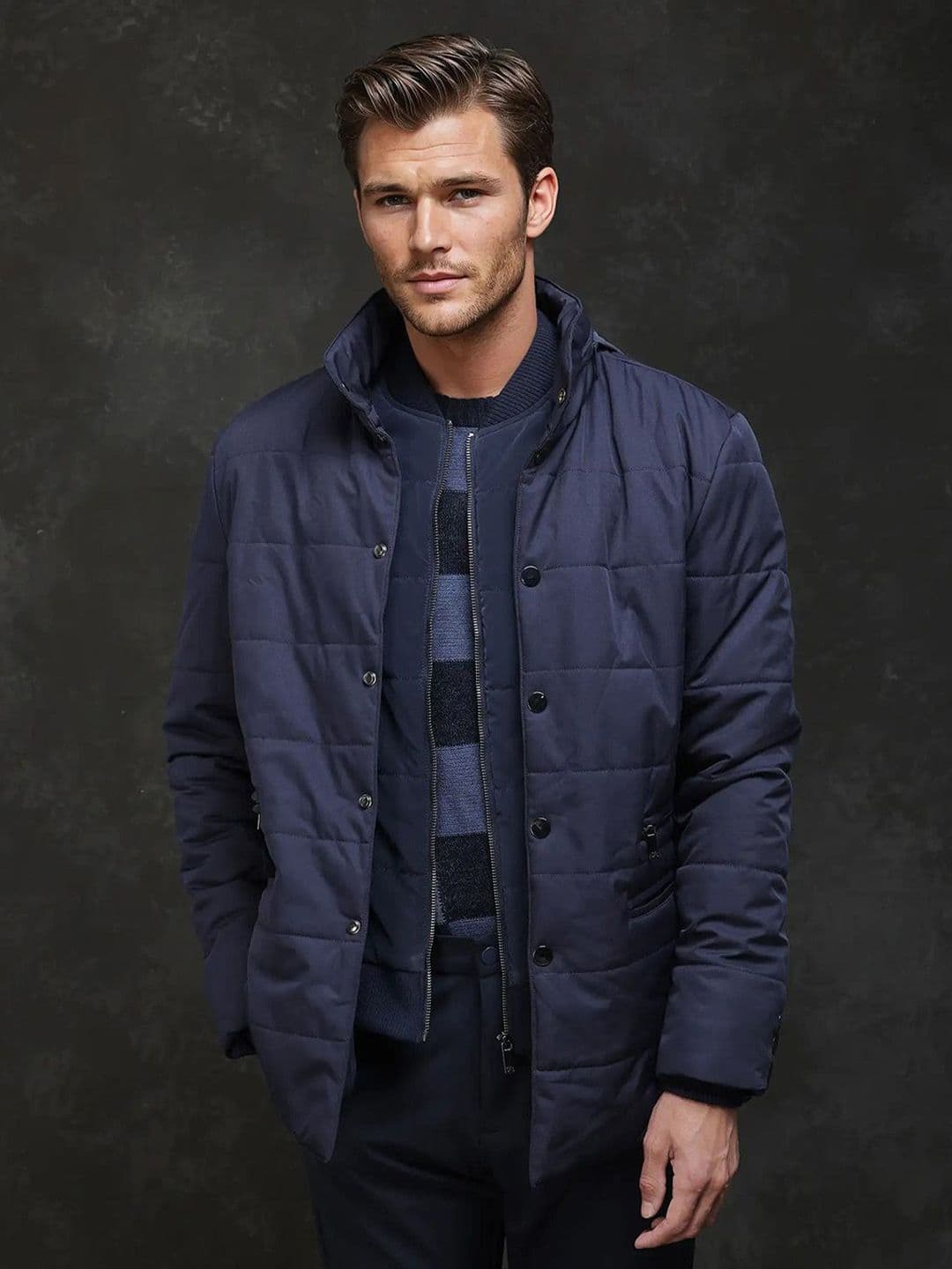 RARE RABBIT Men Geometric Puffer Jacket - view 1