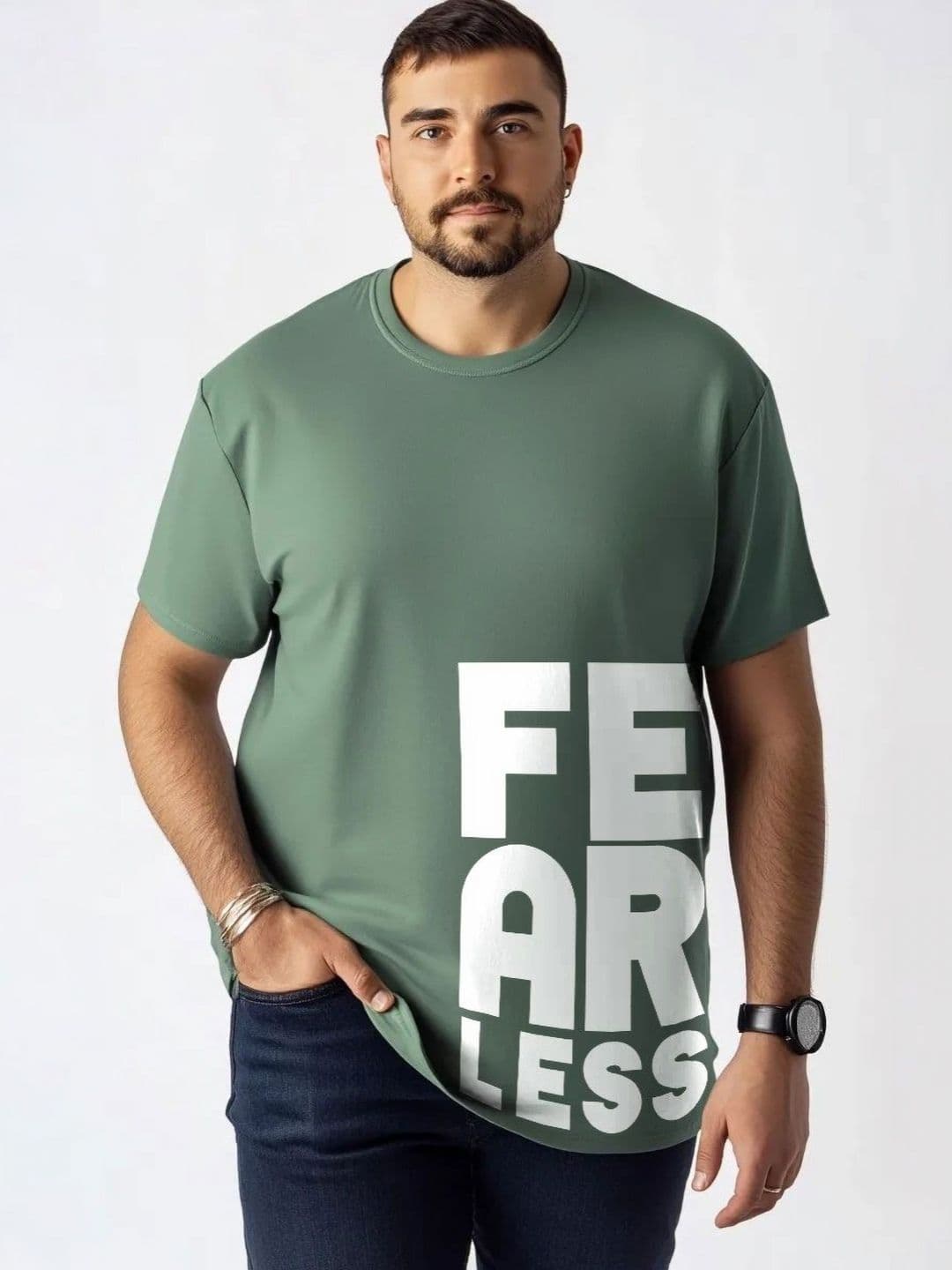 Toodle Plus Men Plus Size Cotton Printed T-shirt - view 1