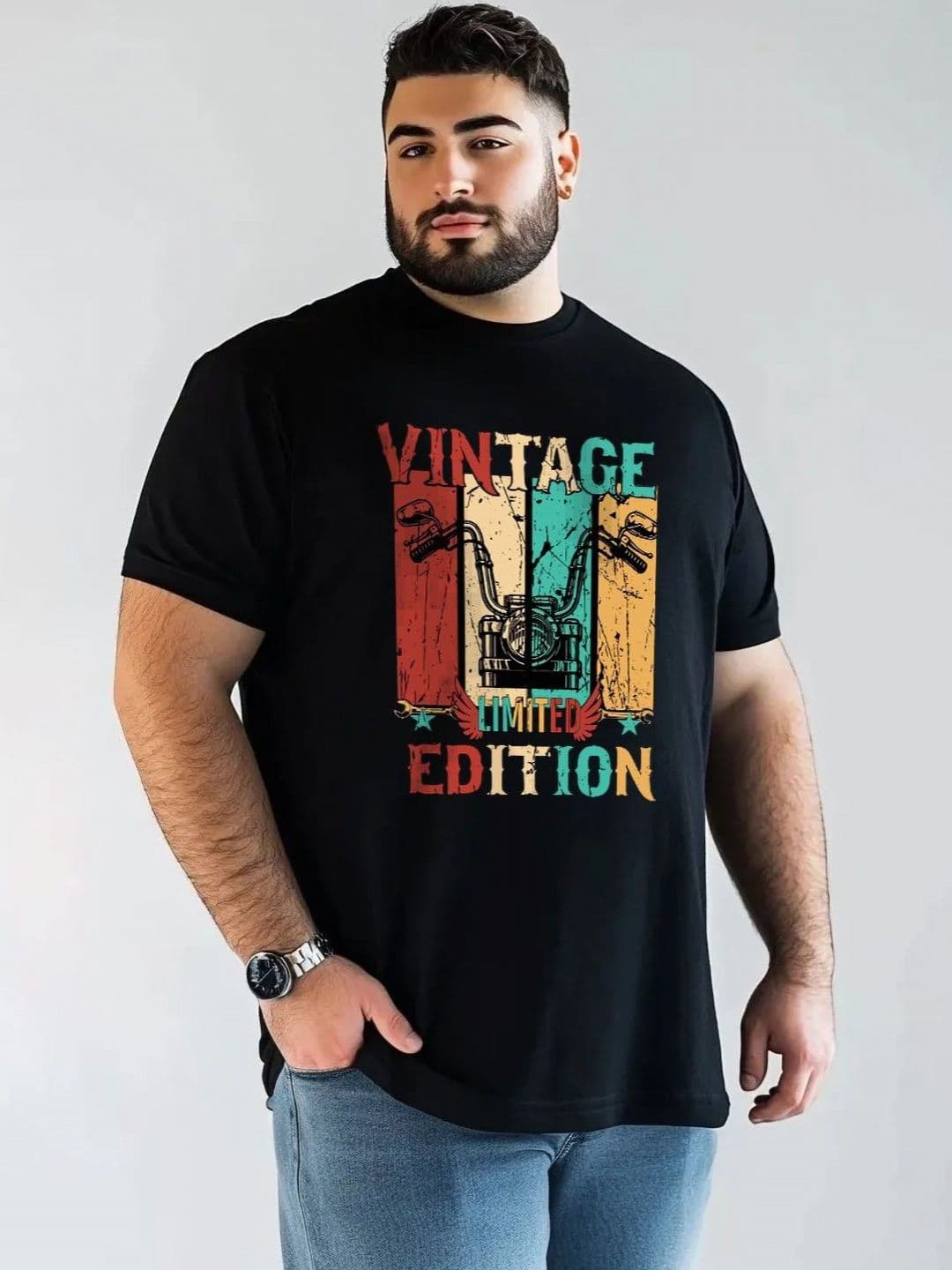 Toodle Plus Men Plus Size Cotton Printed T-shirt - view 1