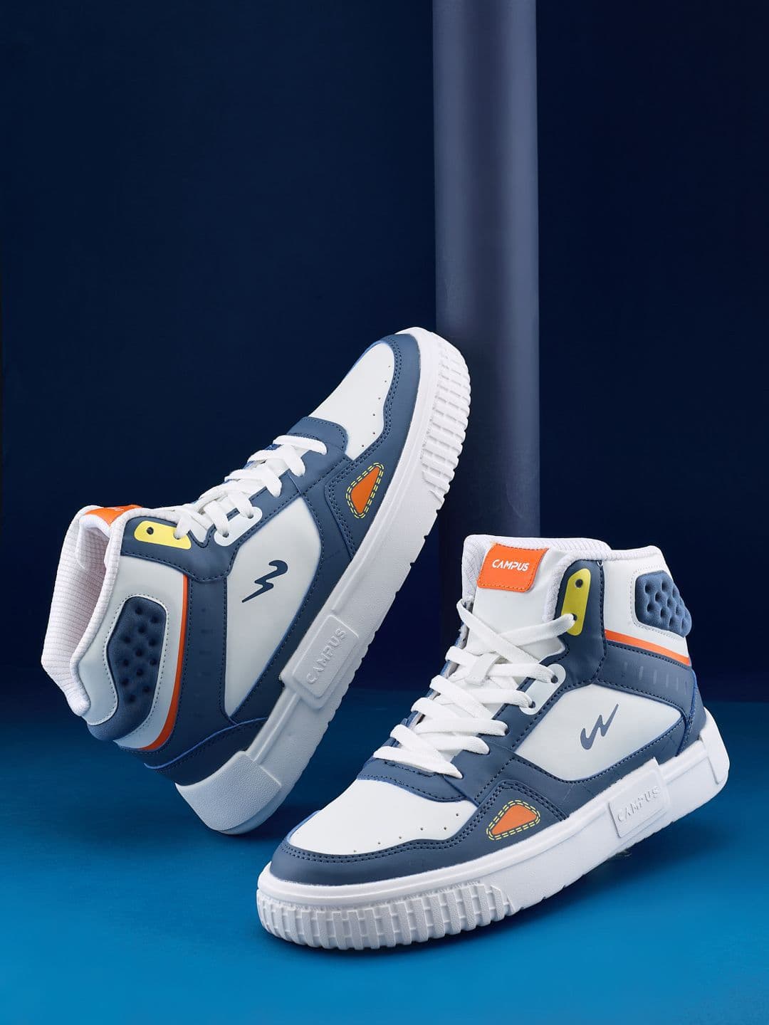 Campus Men OG-15 Colourblocked PU Sneakers - view 1