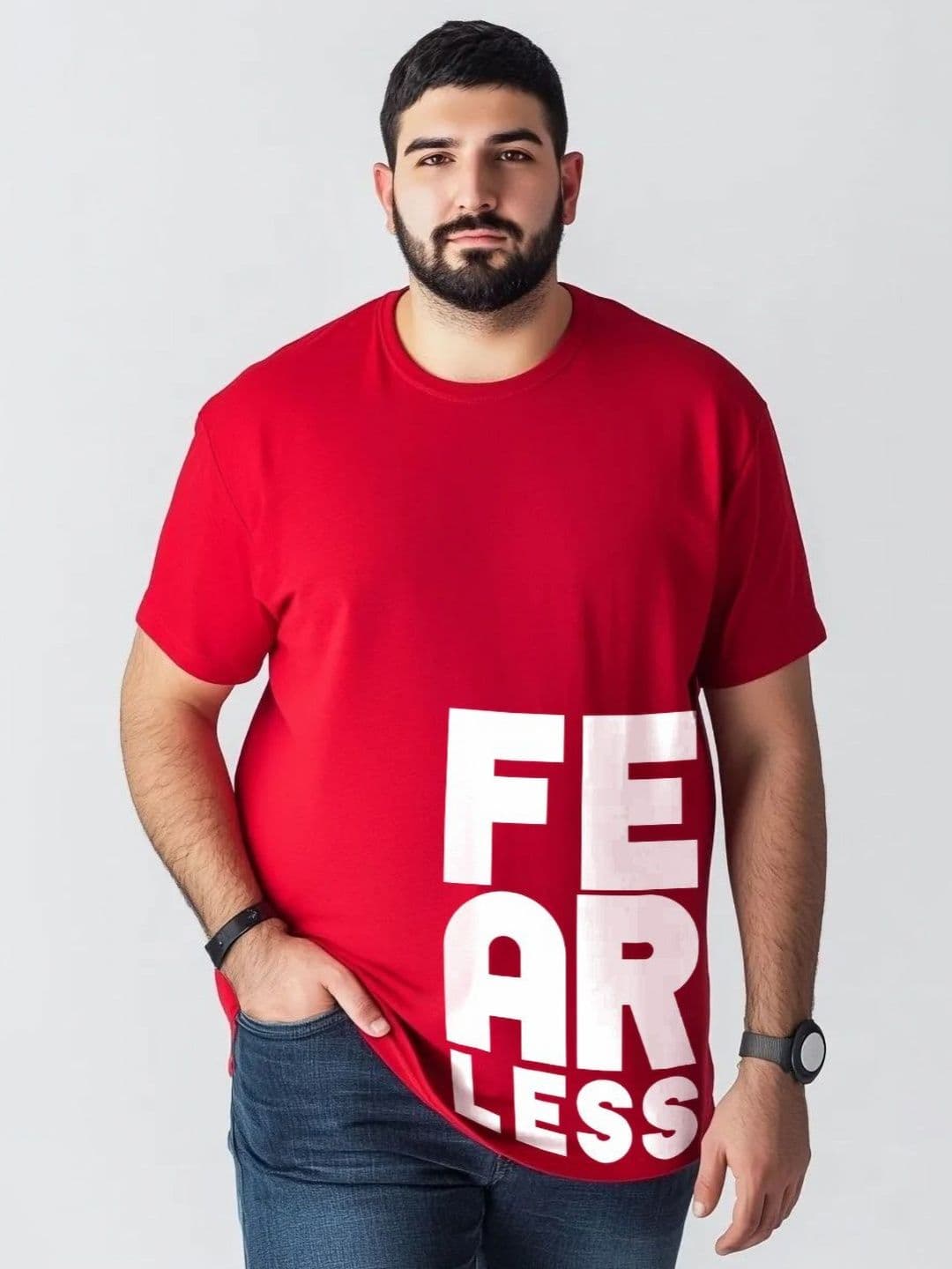 Toodle Plus Men Plus Size Cotton Printed T-shirt - view 1
