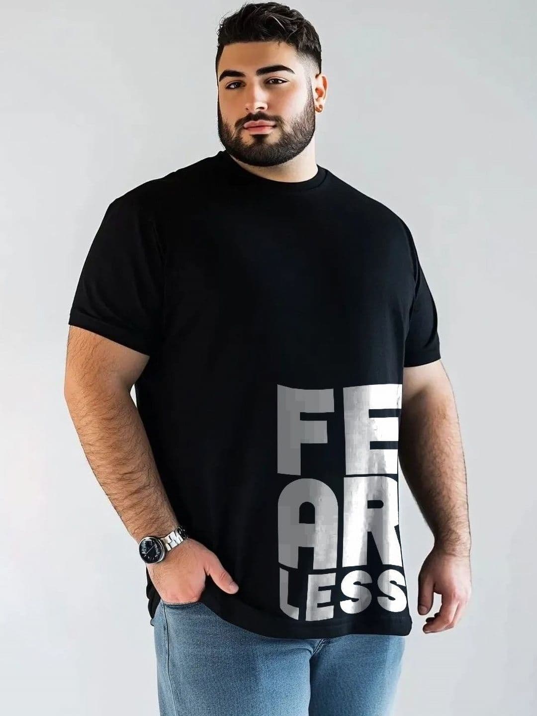 Toodle Plus Men Plus Size Cotton Printed T-shirt - view 1