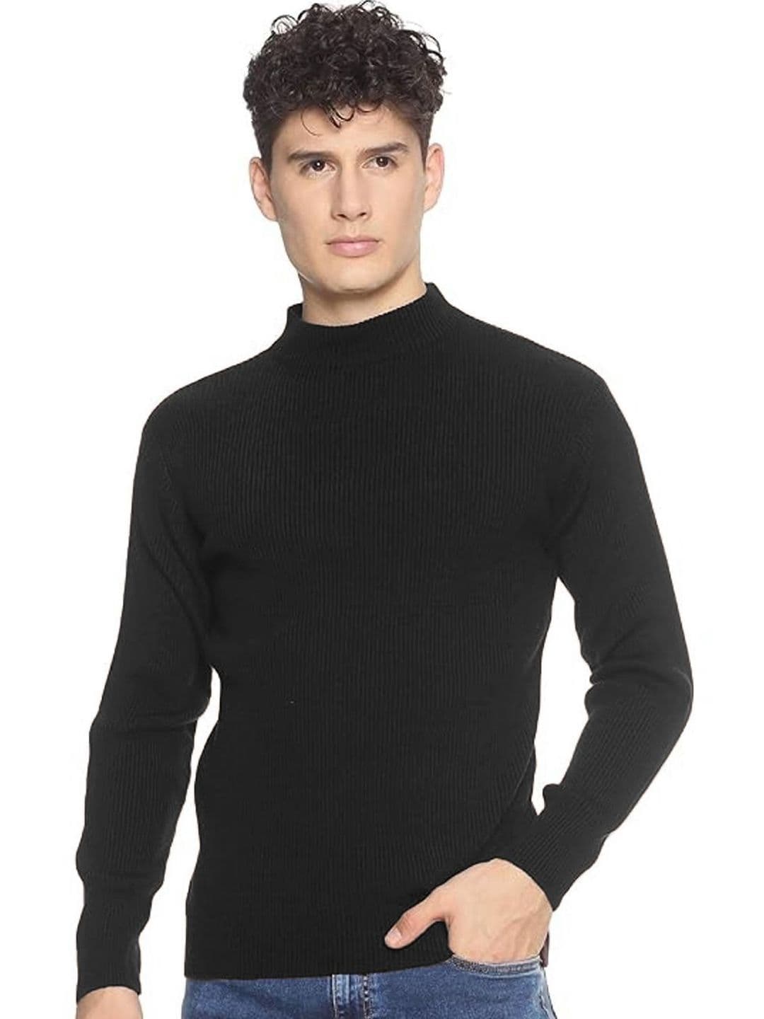 Moda Rapido Men High Neck Applique Slim Fit T-shirt - view 1