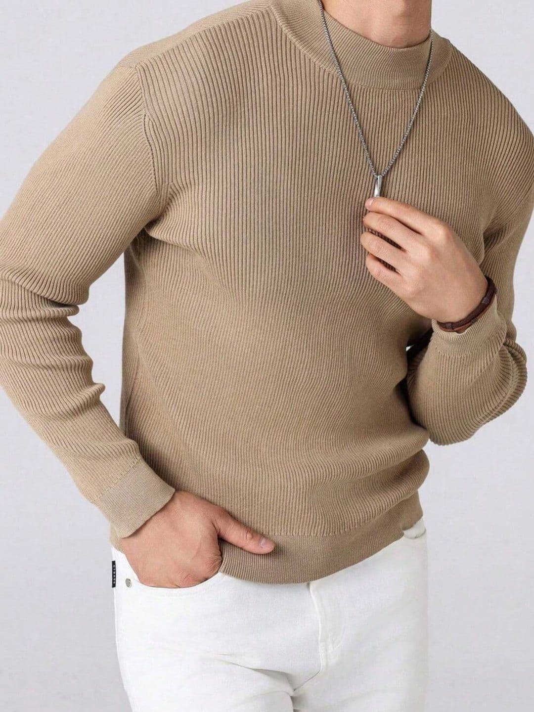 Moda Rapido Men High Neck Pockets Slim Fit T-shirt - view 1