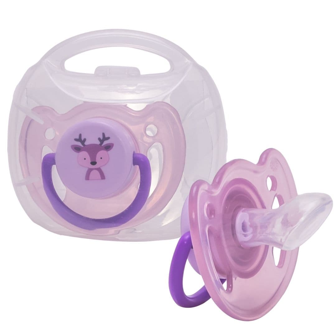 Adore Kids Vento Snr The Orthodontic Vented Pacifier with Multipurpose Storage Case-Purple - view 1