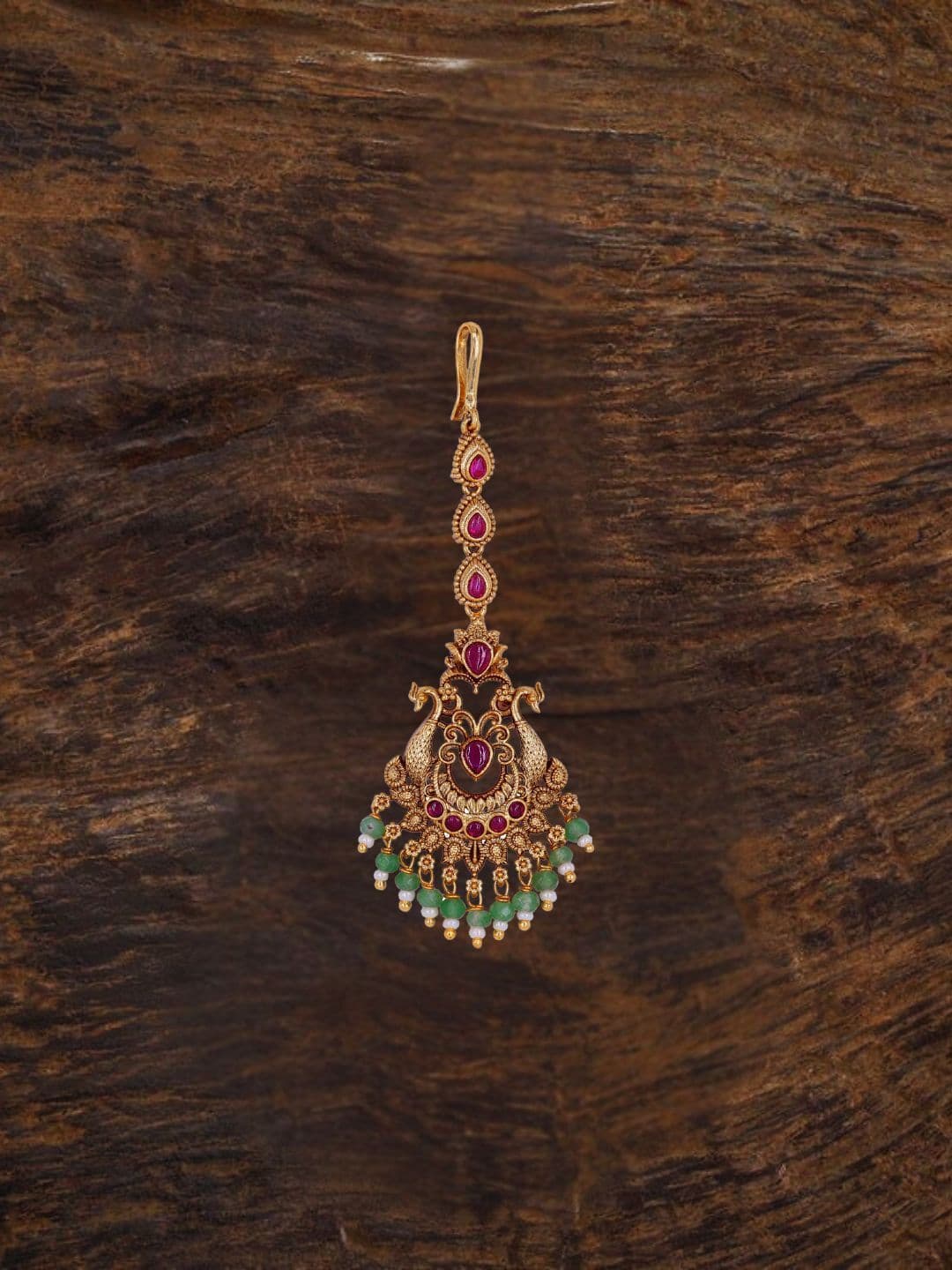 South Temple Jewellery Gold Plated Maang Tikka - view 1