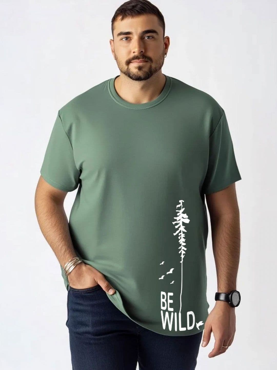 Toodle Plus Men Plus Size Cotton Printed T-shirt - view 1