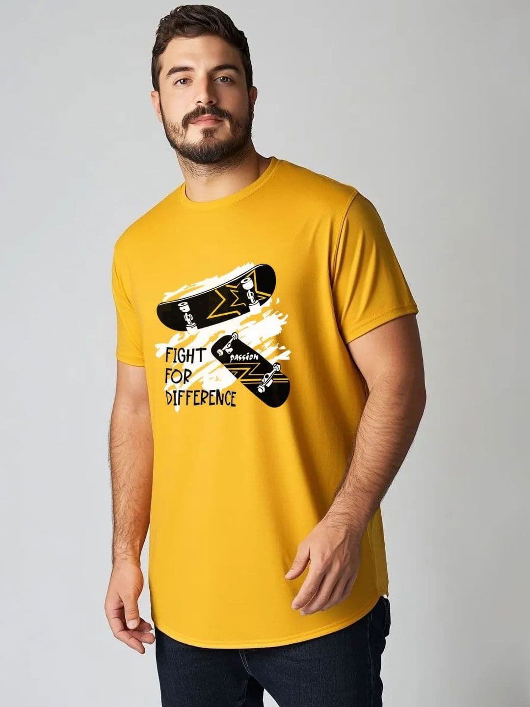 Toodle Plus Men Plus Size Cotton Printed T-shirt - view 1