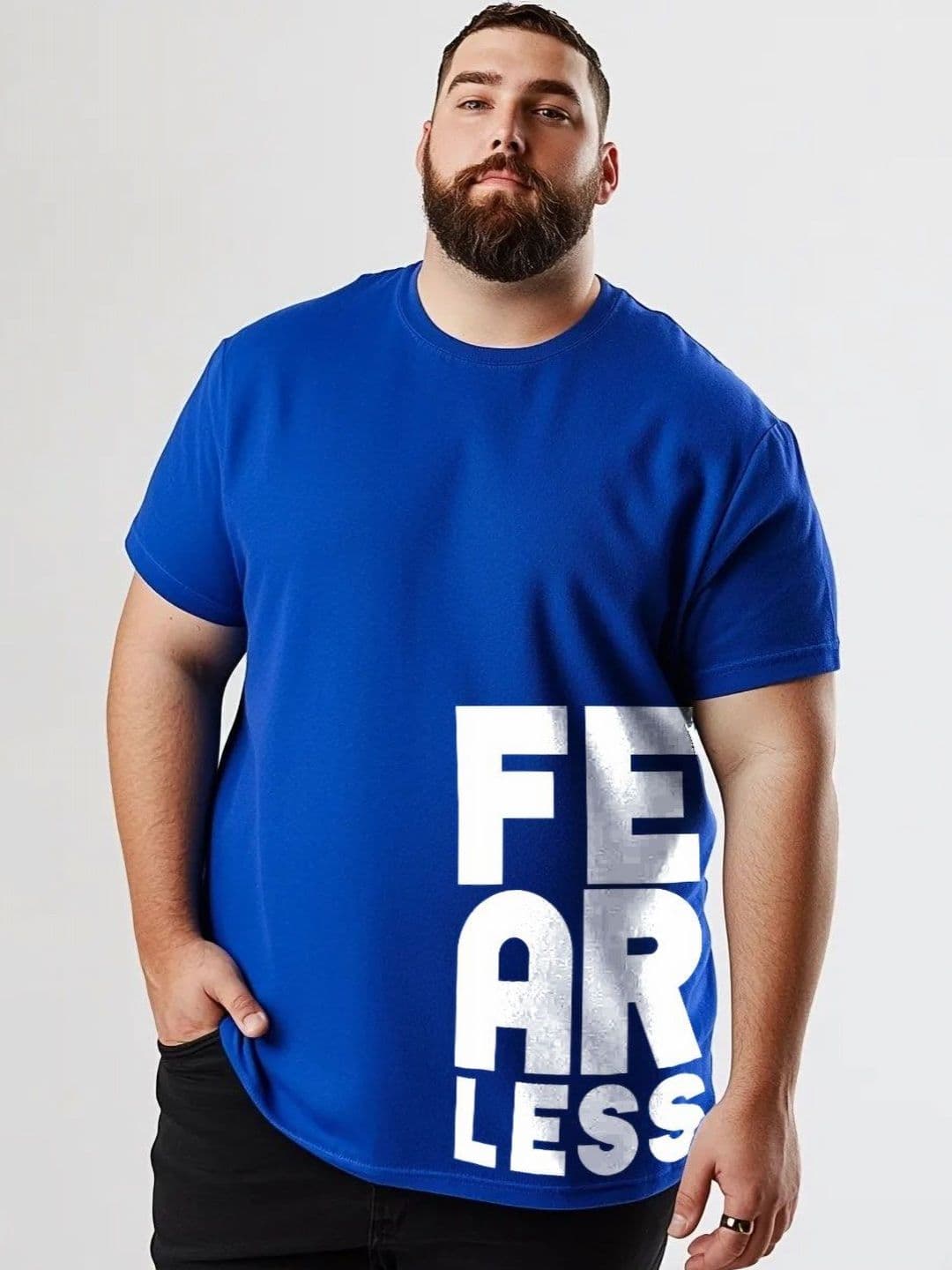 Toodle Plus Men Plus Size Cotton Printed T-shirt - view 1