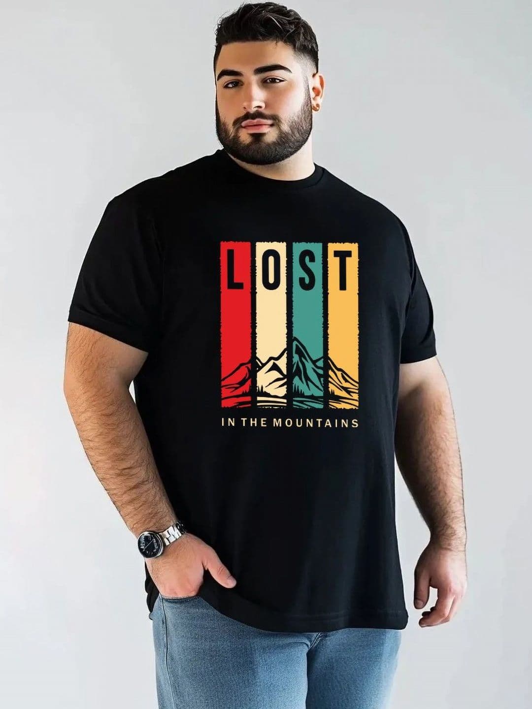 Toodle Plus Men Plus Size Cotton Printed T-shirt - view 1