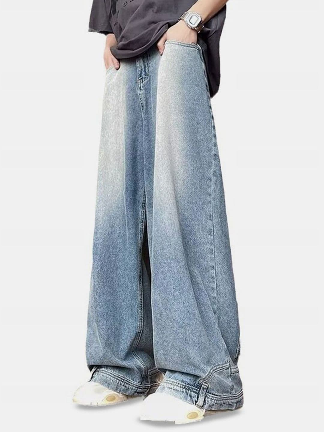 HERE&NOW Men Heavy Fade Mid-Rise Heavy Fade Jeans - view 1
