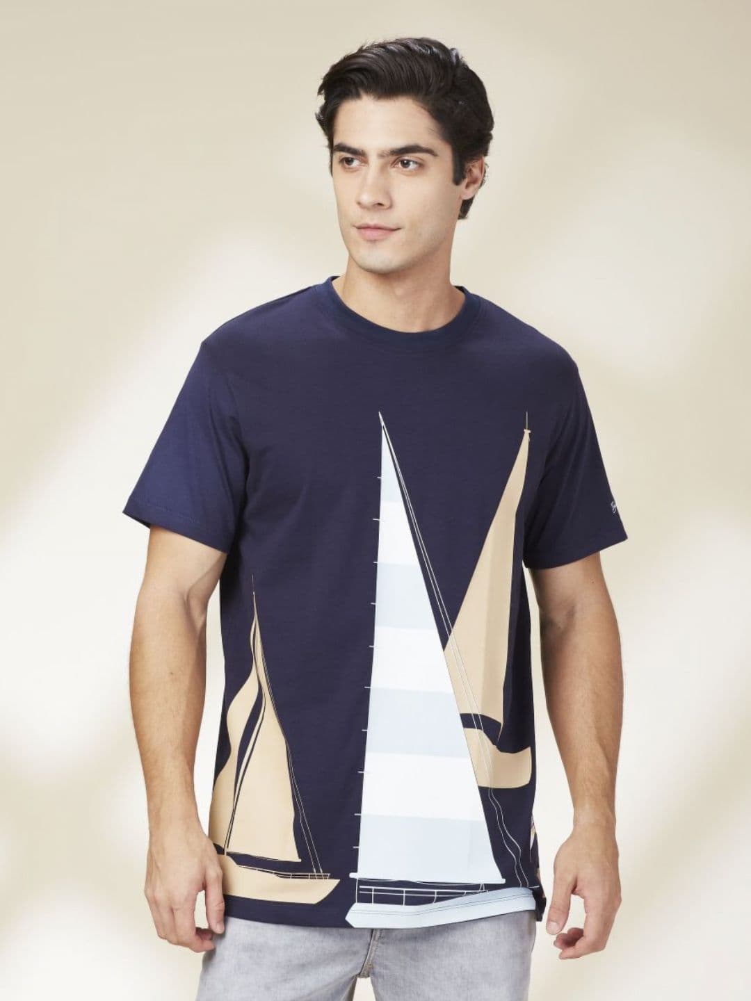 Being Human Men Graphic Printed Round Neck Cotton T-shirt - view 1