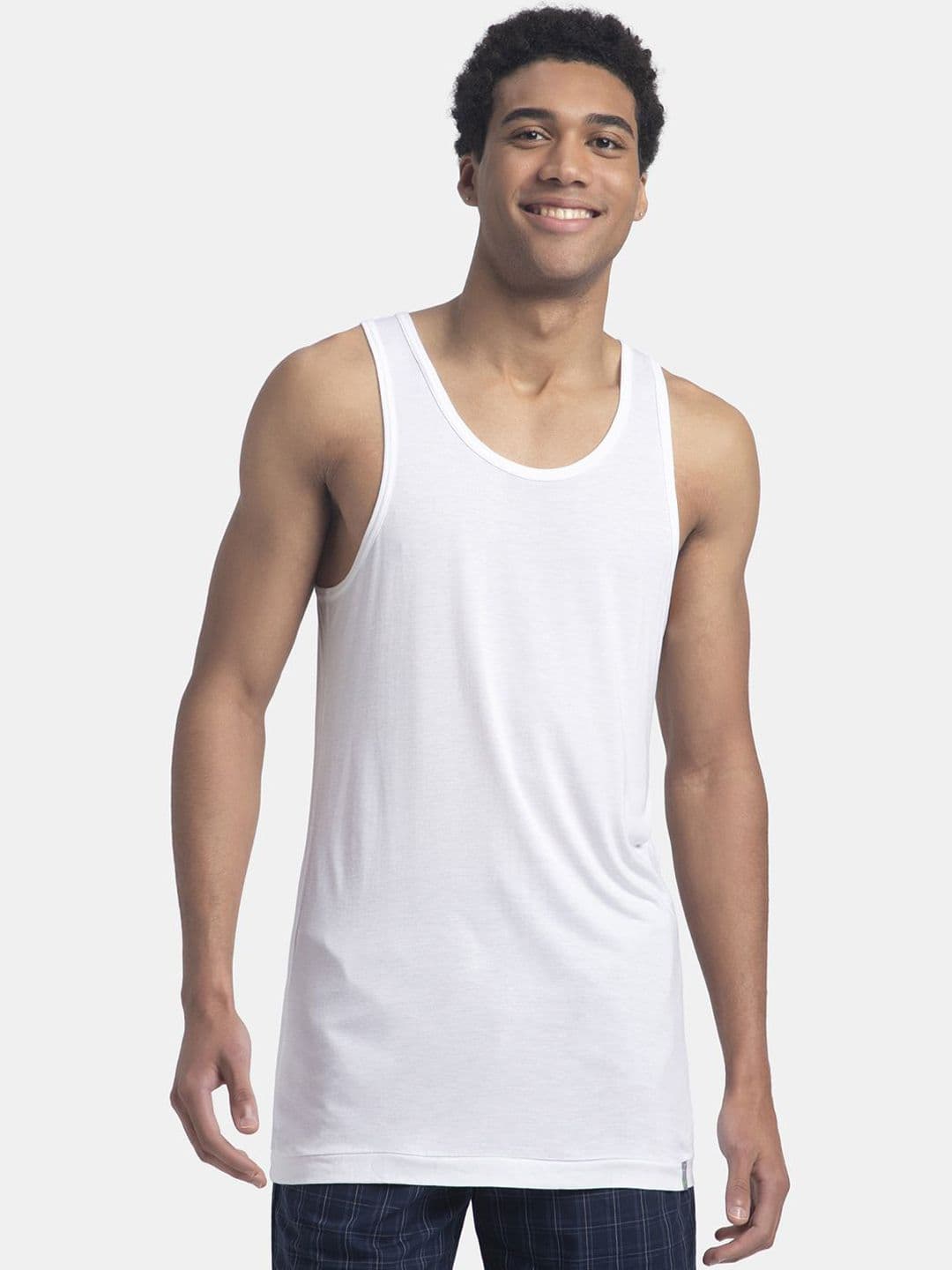 Jockey Bamboo And Tencel Modal Blend Sleeveless Vest With Extended Length-LM04 - view 1