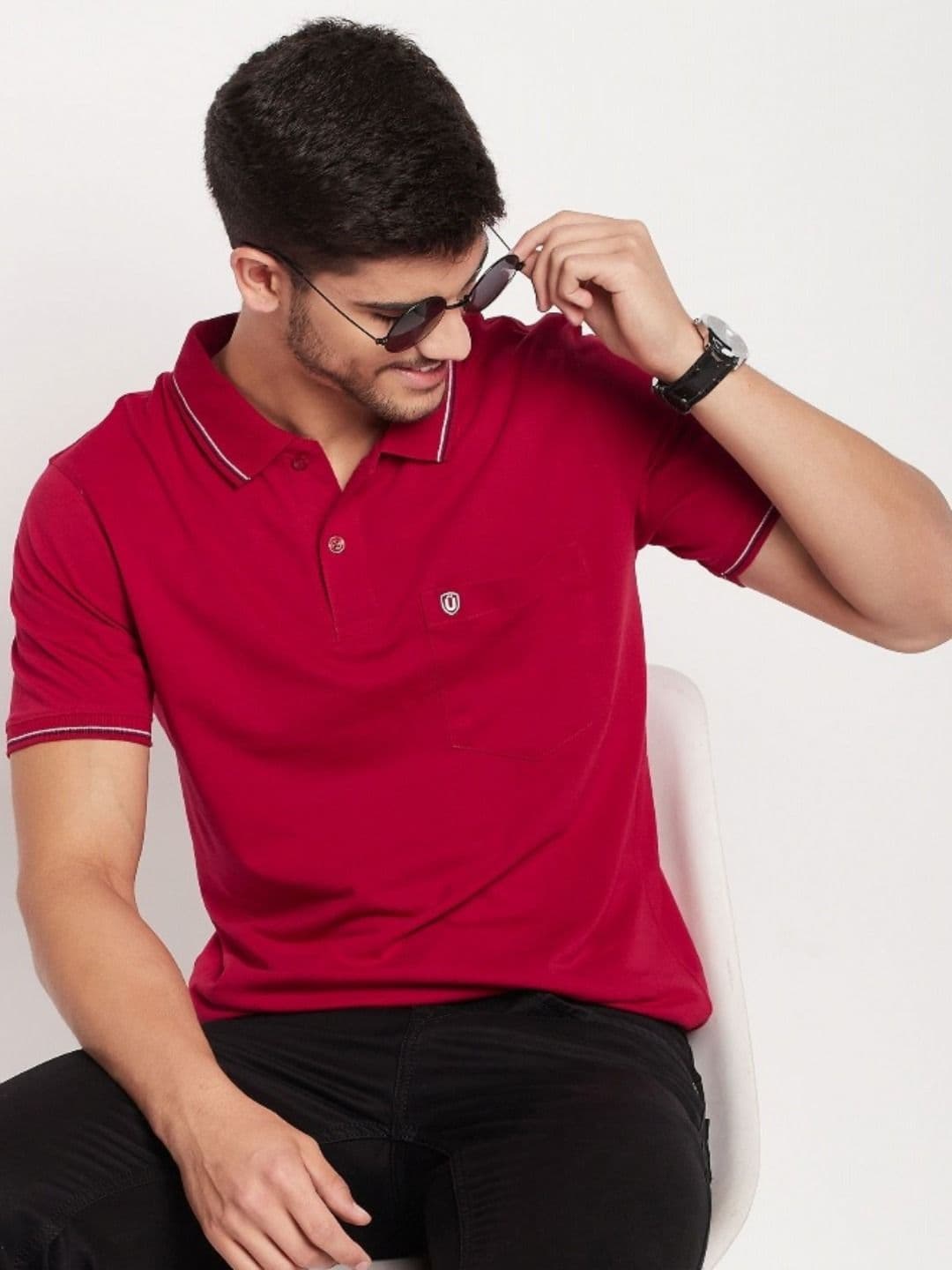 UNIBERRY Men Polo Collar T-shirt - view 1