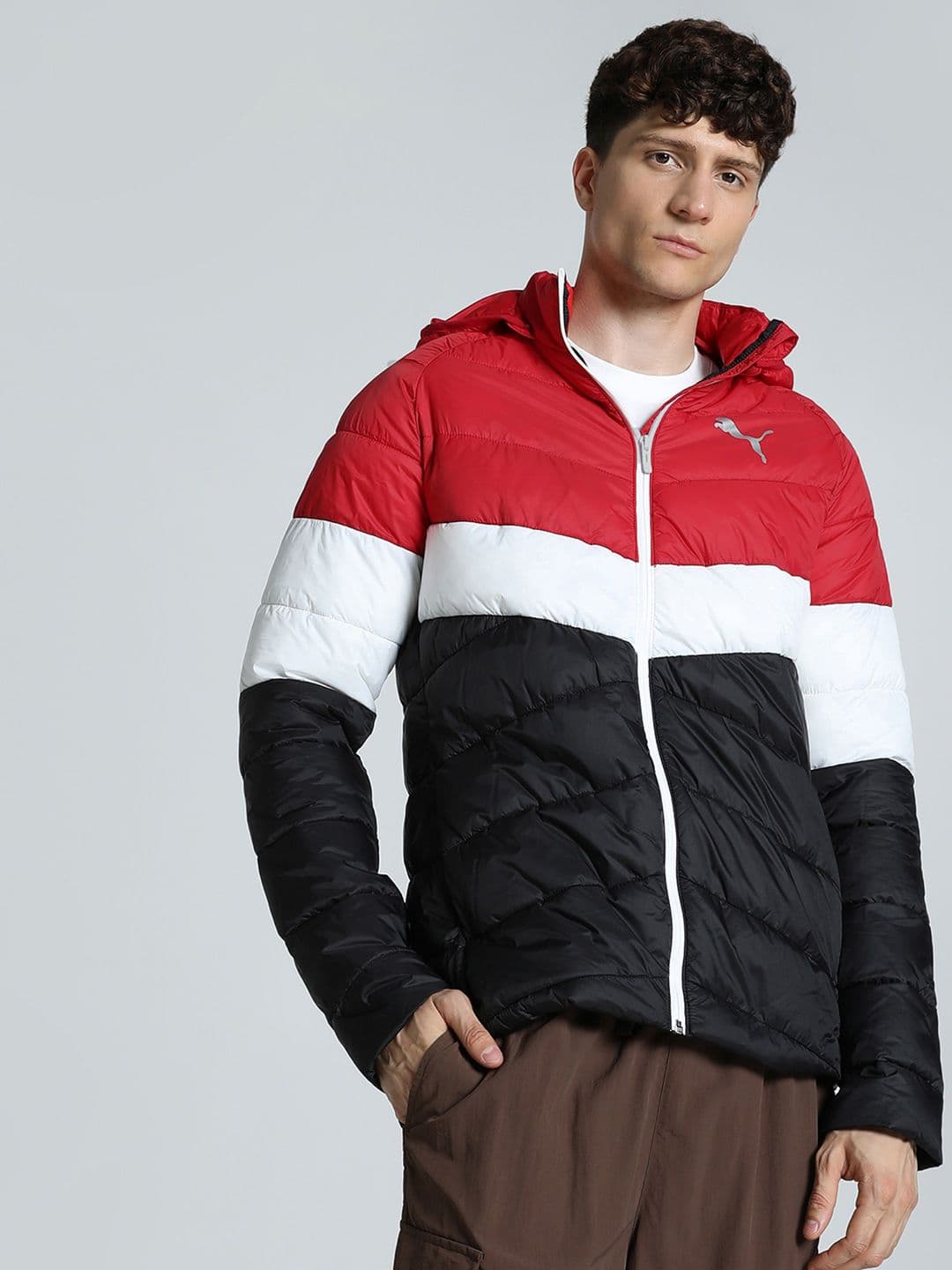 Puma Men Colorblock Slim Fit Padded Jacket - view 1