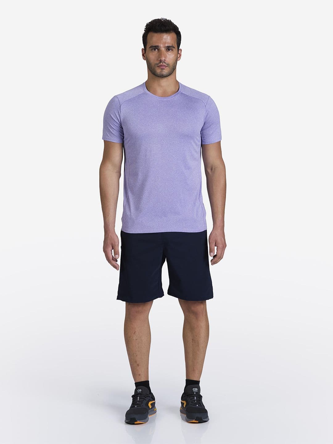 Decathlon Domyos - Men Lavender Purple TS 100 Stretchable Cardio Training T-Shirt - view 1