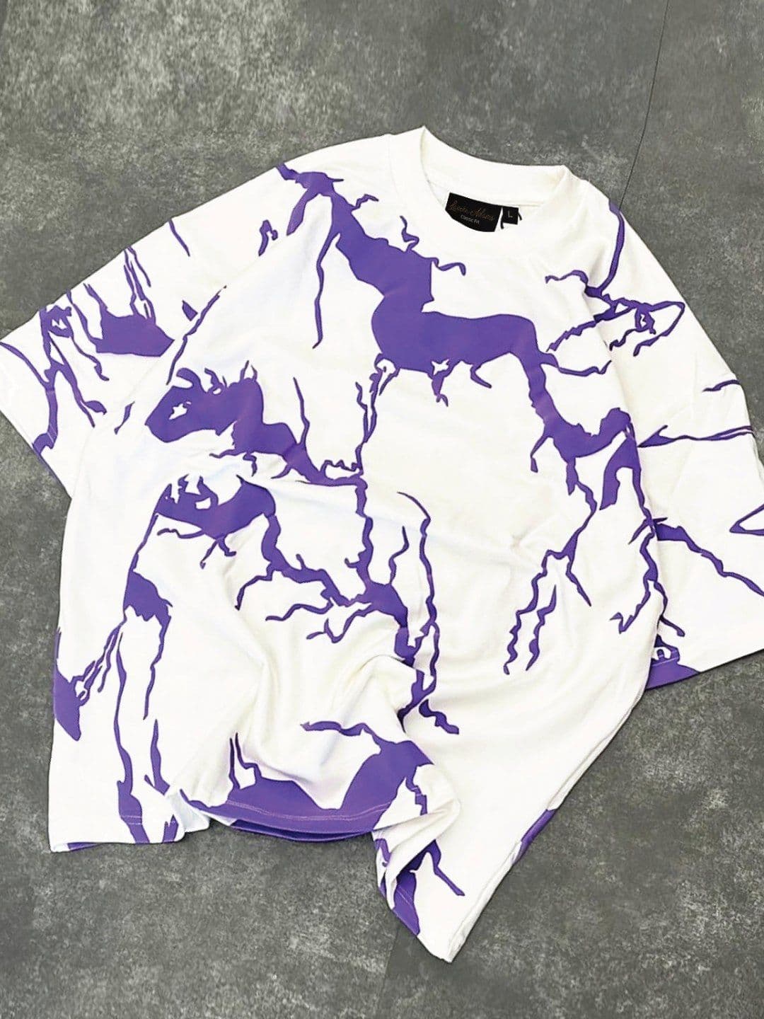 LAUREN ADAMS Men Abstract Print Round Neck T-shirt - view 1